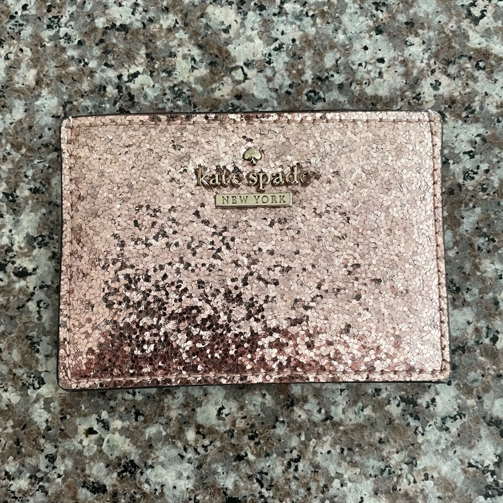 Kate Spade Glitter Card Case